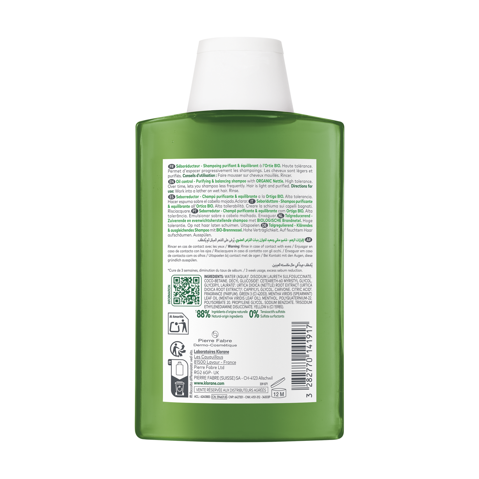 Shampoo met BIOLOGISCHE Brandnetel