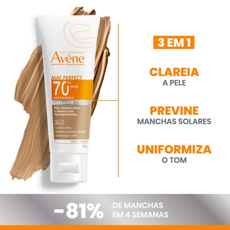 Mat Perfect Clareador FPS 70 cor média