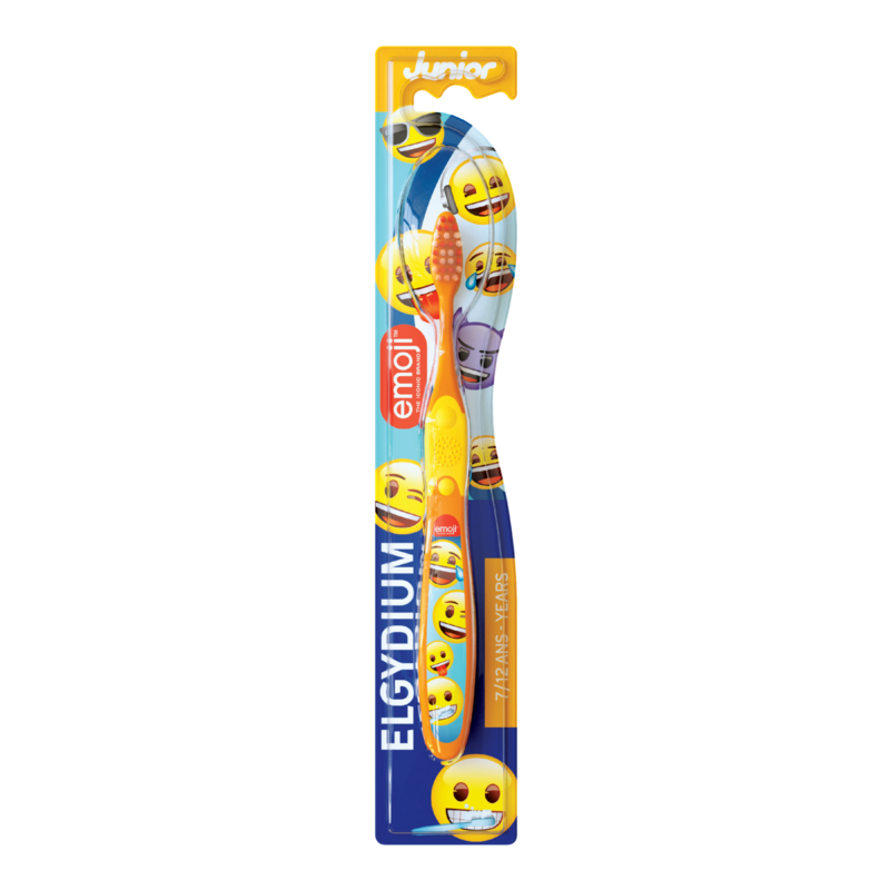 ELGYDIUM Junior Emoji 7 à 12 ans – Brosse à dents enfant