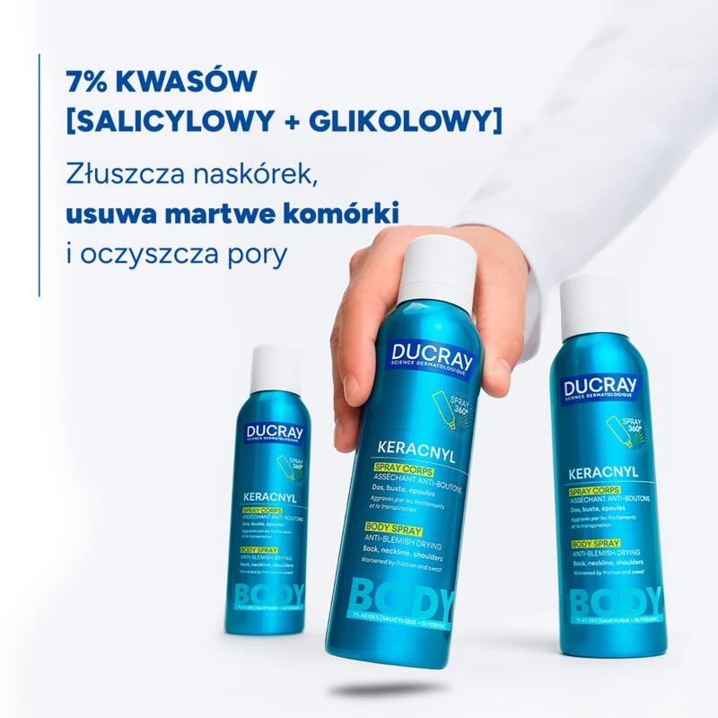 Wysuszający spray do ciała przeciw niedoskonałościom