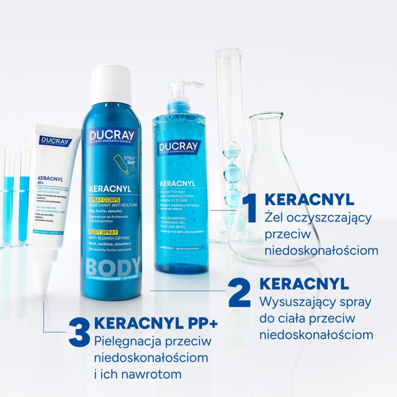 Wysuszający spray do ciała przeciw niedoskonałościom