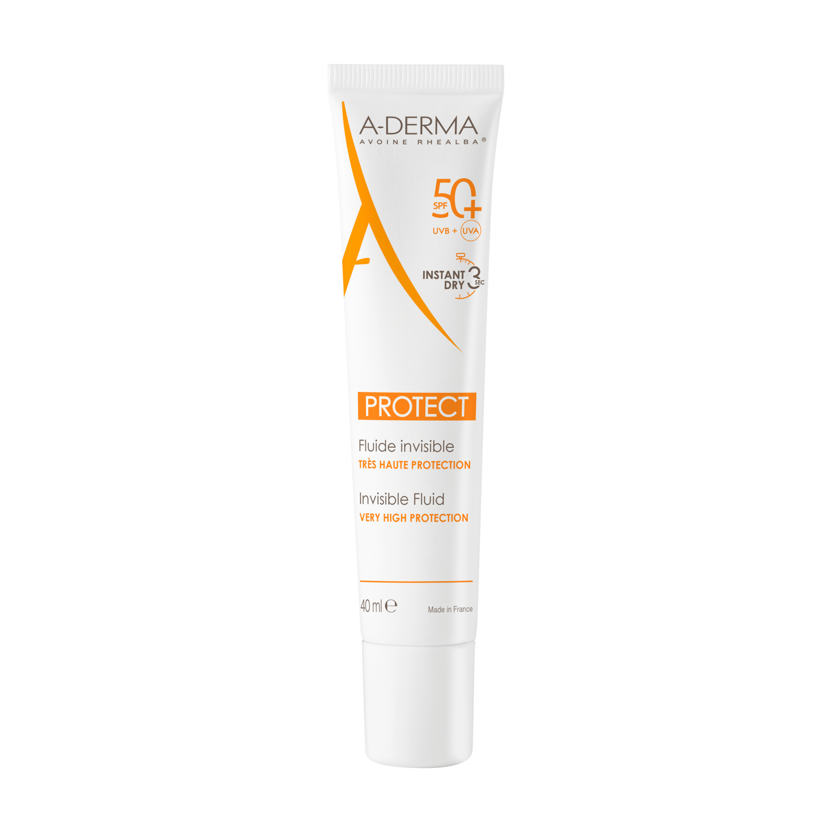 Fluide solaire visage invisible SPF50+