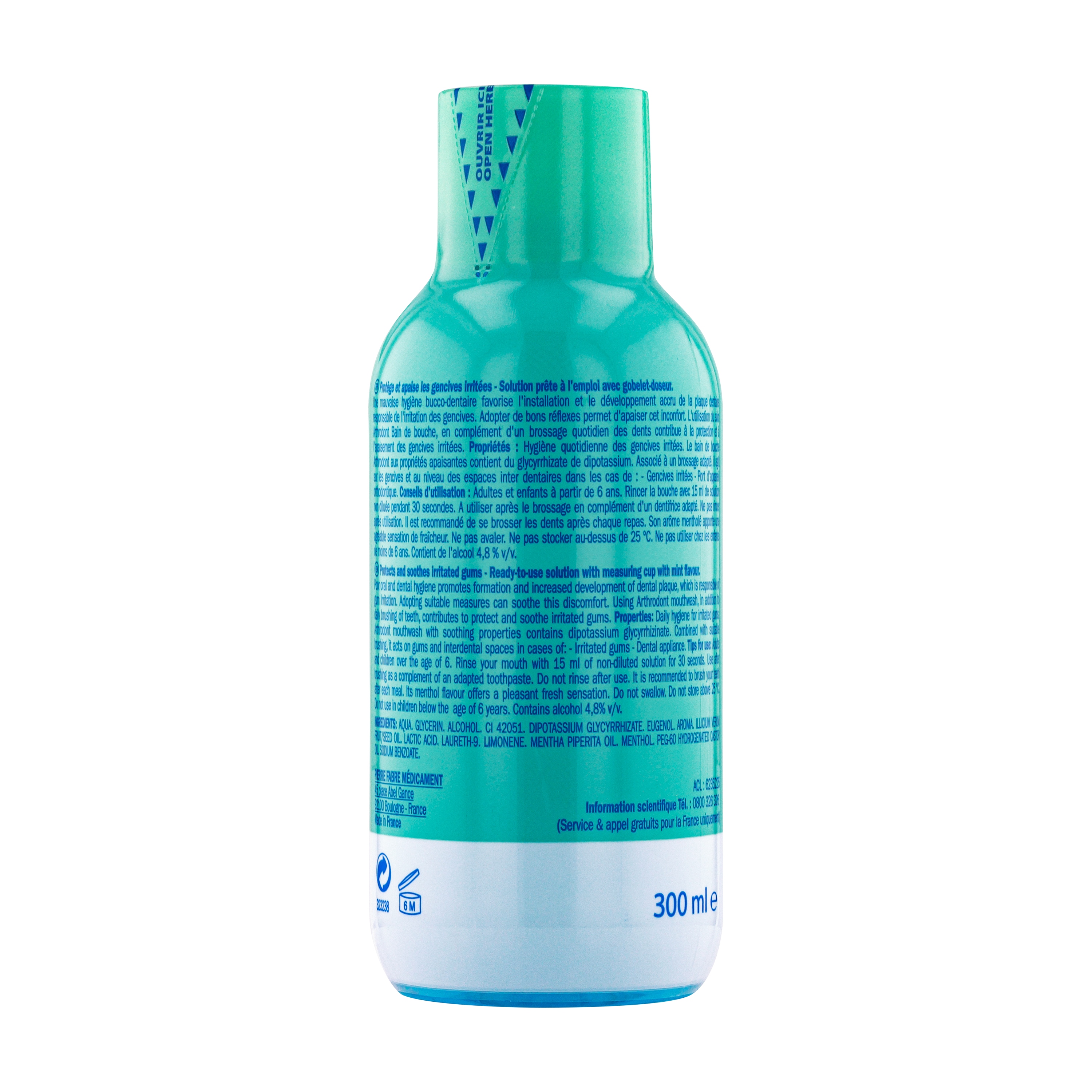 Arthrodont Bain de Bouche gencives sensibles