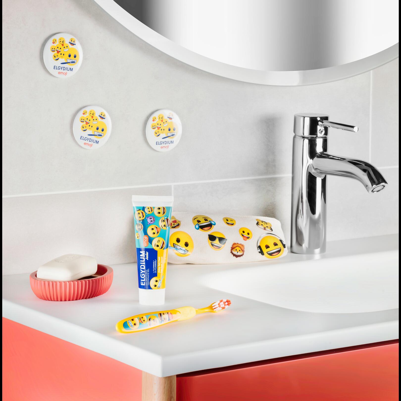 ELGYDIUM JUNIOR Emoji 7/12 ans - brosse à dents enfant