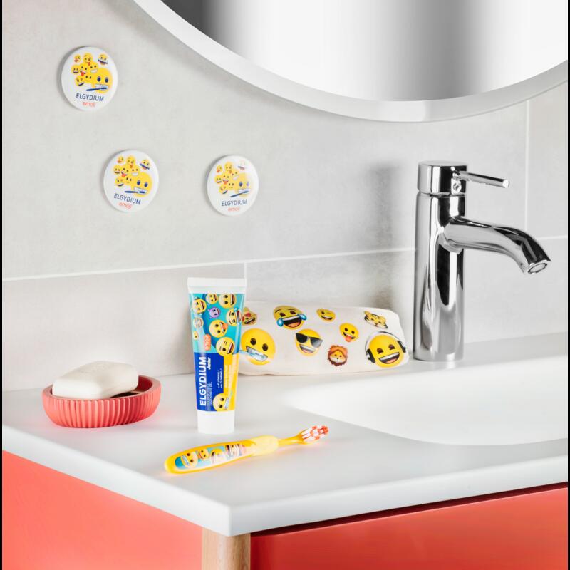 ELGYDIUM JUNIOR Emoji 7/12 ans - brosse à dents enfant