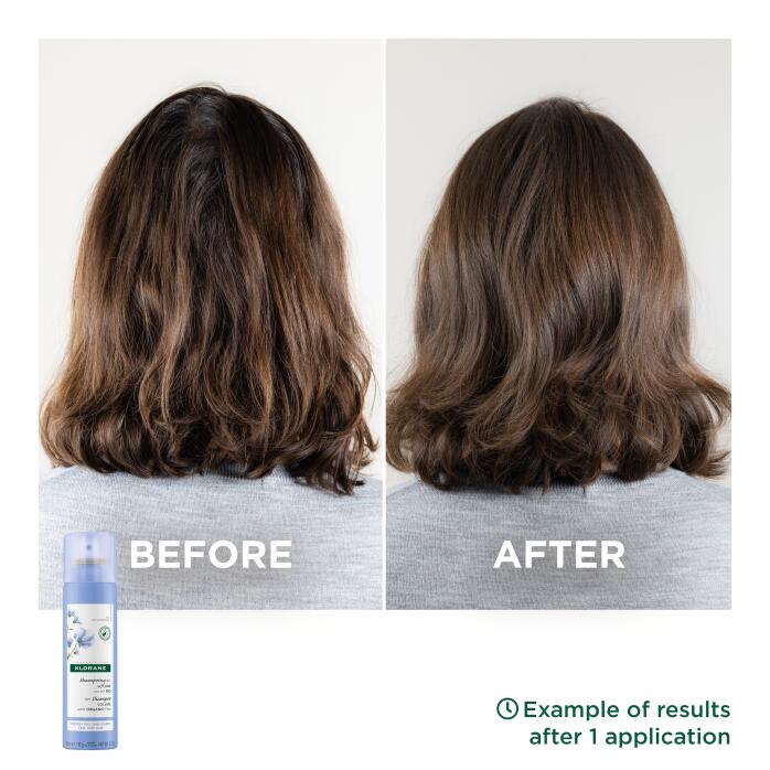 Αποτελέσματα Dry shampoo με Βιολογικό Λινάρι