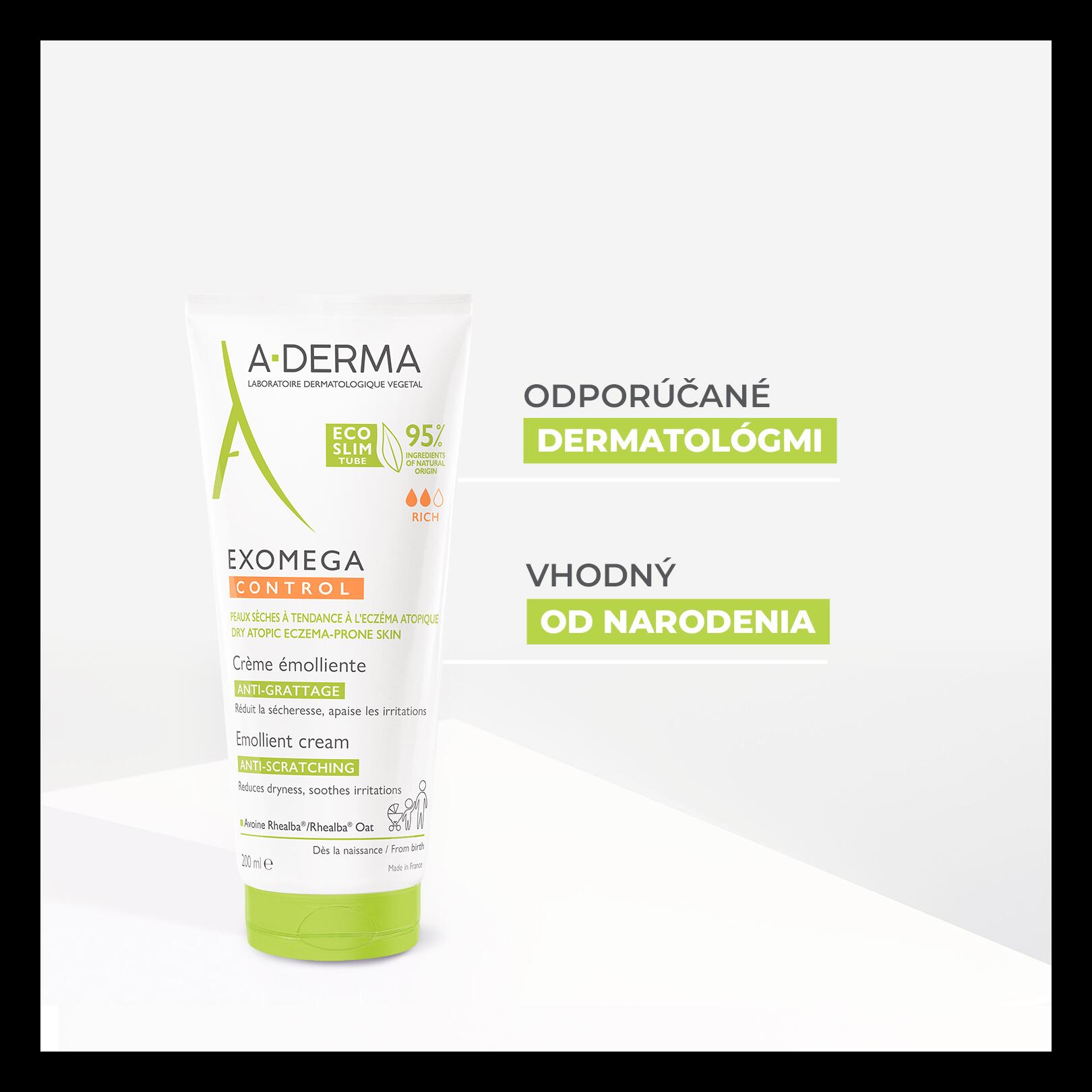 EXOMEGA CONTROL – EMOLIENČNÝ KRÉM proti svrbeniu