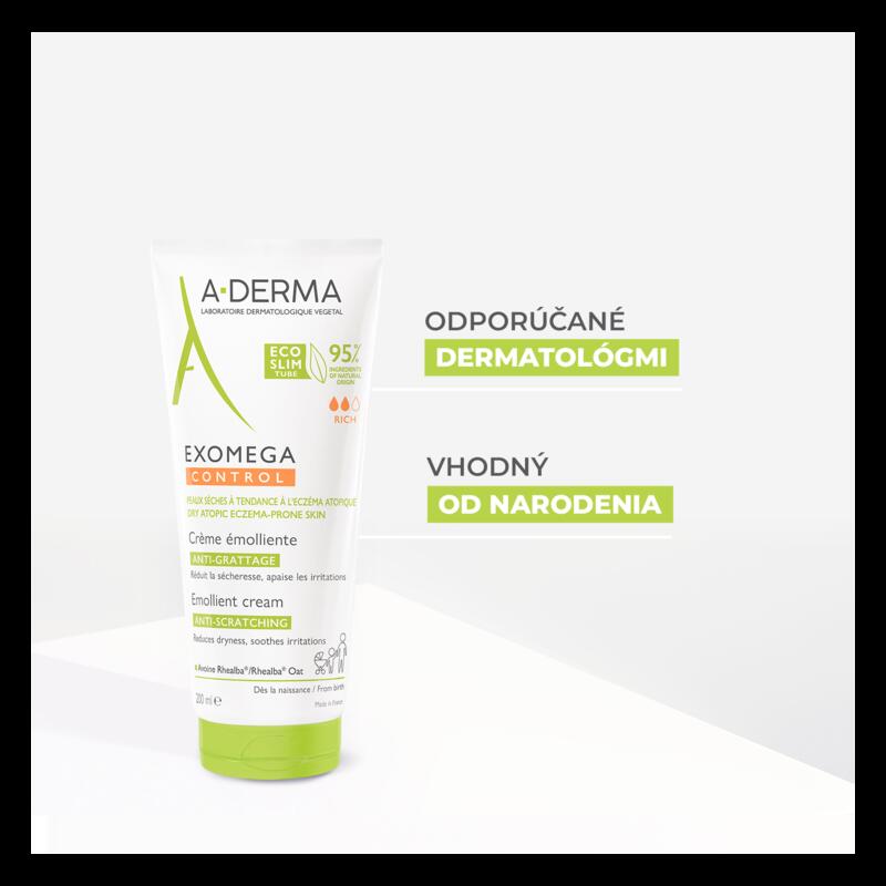 EXOMEGA CONTROL – EMOLIENČNÝ KRÉM proti svrbeniu