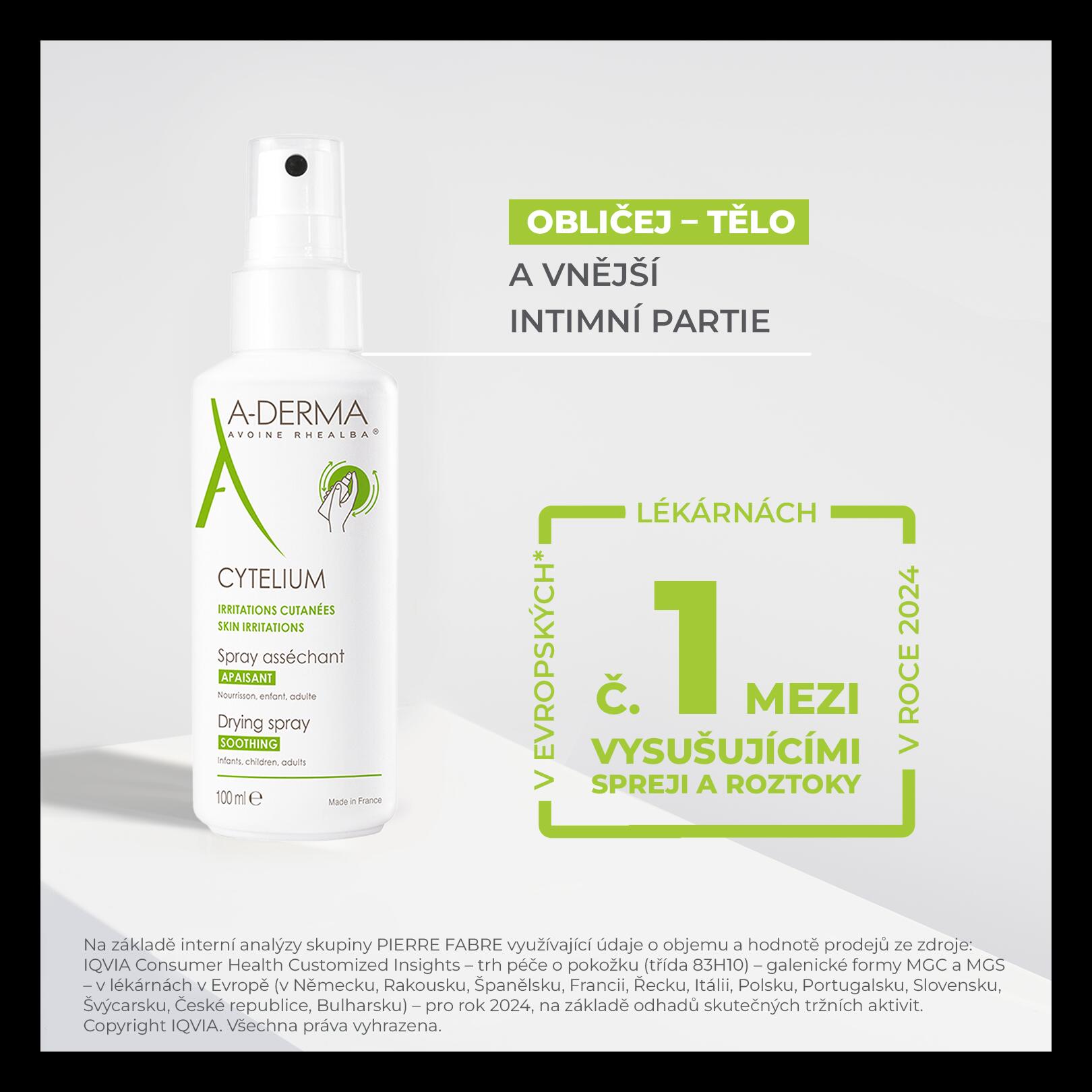 Zklidňující vysušující sprej