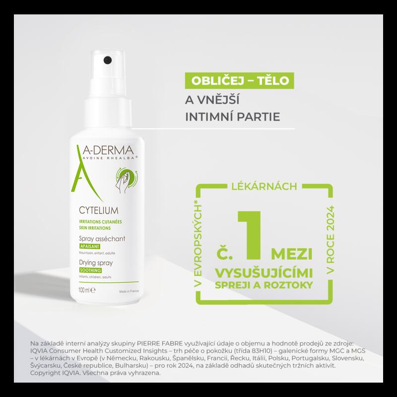 Zklidňující vysušující sprej