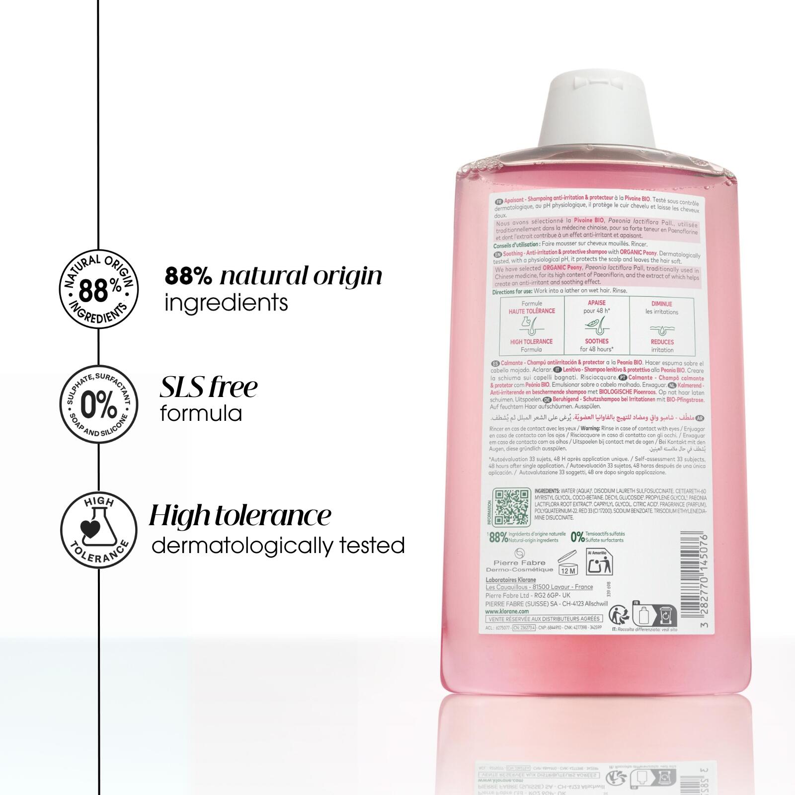 Soothing Shampoo with Organic Peony - Sensitive scalp