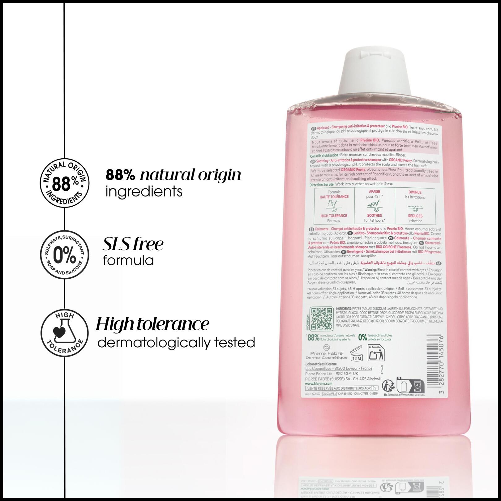 Soothing Shampoo with Organic Peony - Sensitive scalp