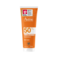 Dry Touch-Textur, 100 % transparent, sogar auf nasser Haut.


