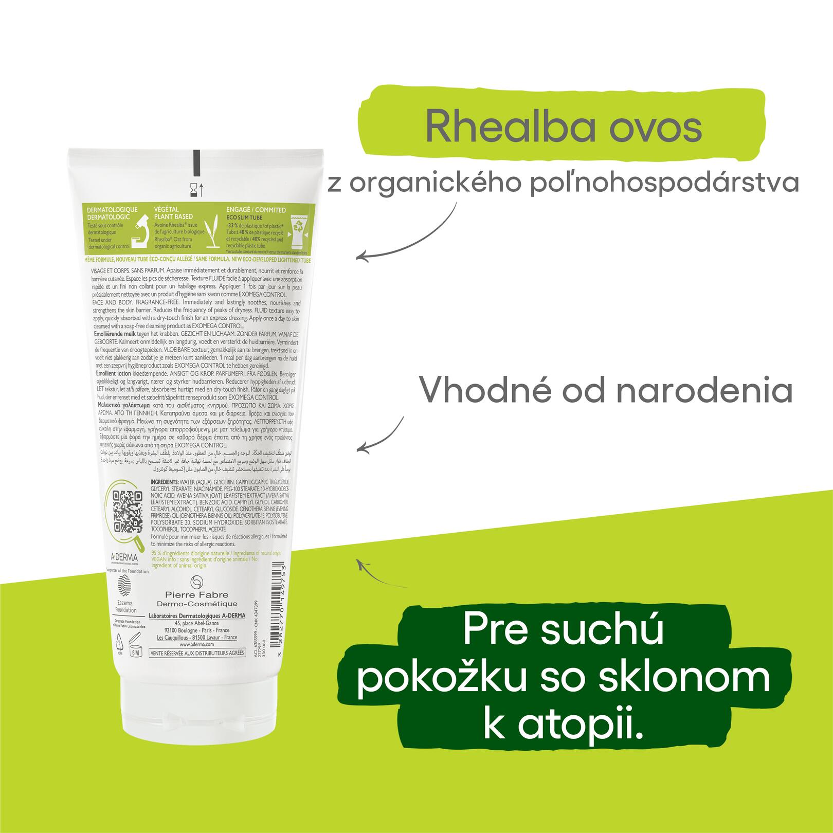 Emolienční mléko proti škrábání