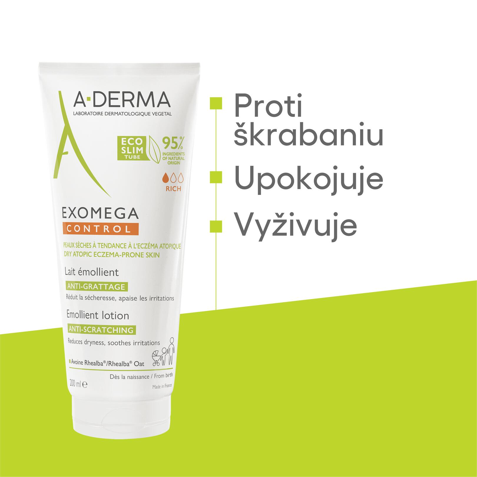 Emolienční mléko proti škrábání