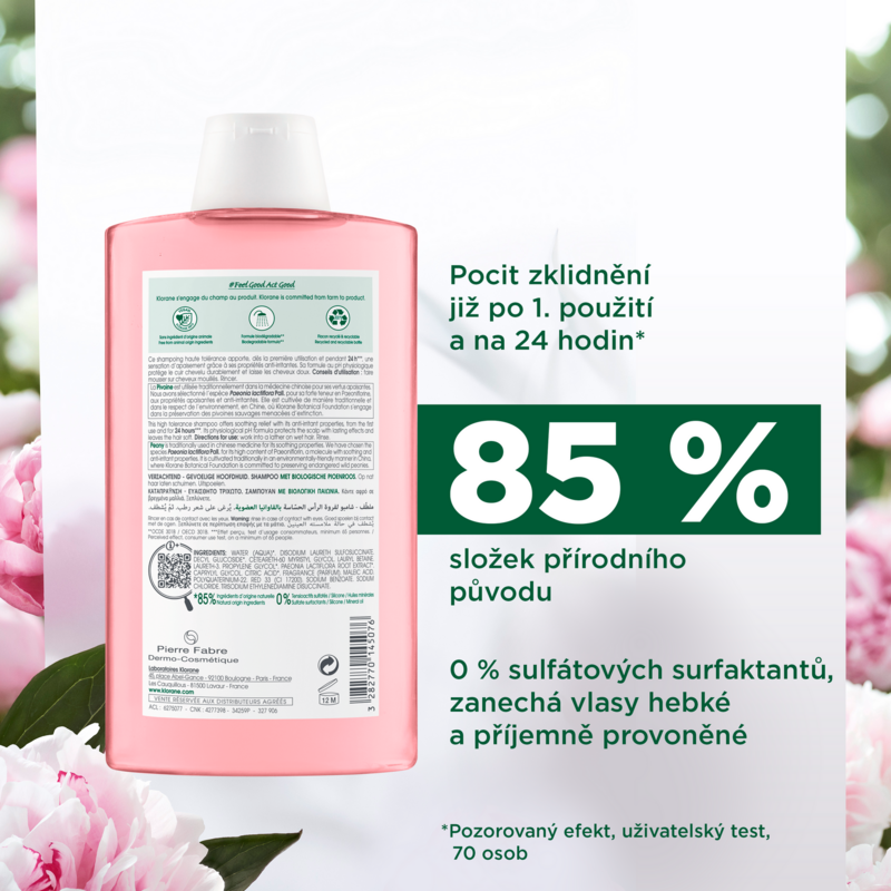 Šampón s BIO pivonkou