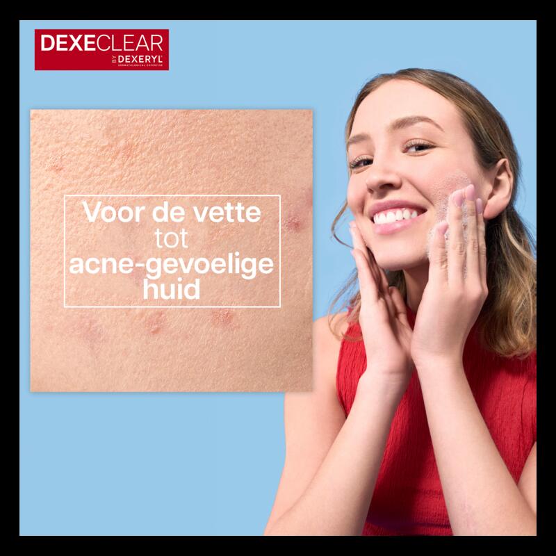 DEXECLEAR Schuimende gel tegen onzuiverheden