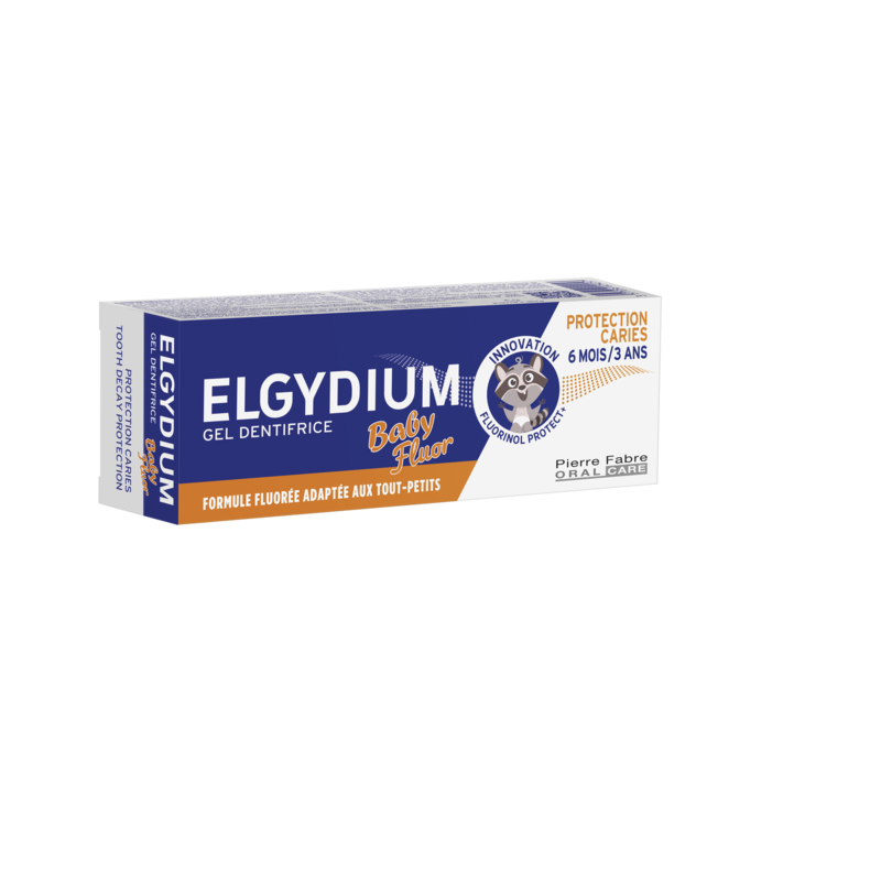 ELGYDIUM Baby Fluor gel dentifrice - dentifrice bébé 6 mois / 3 ans