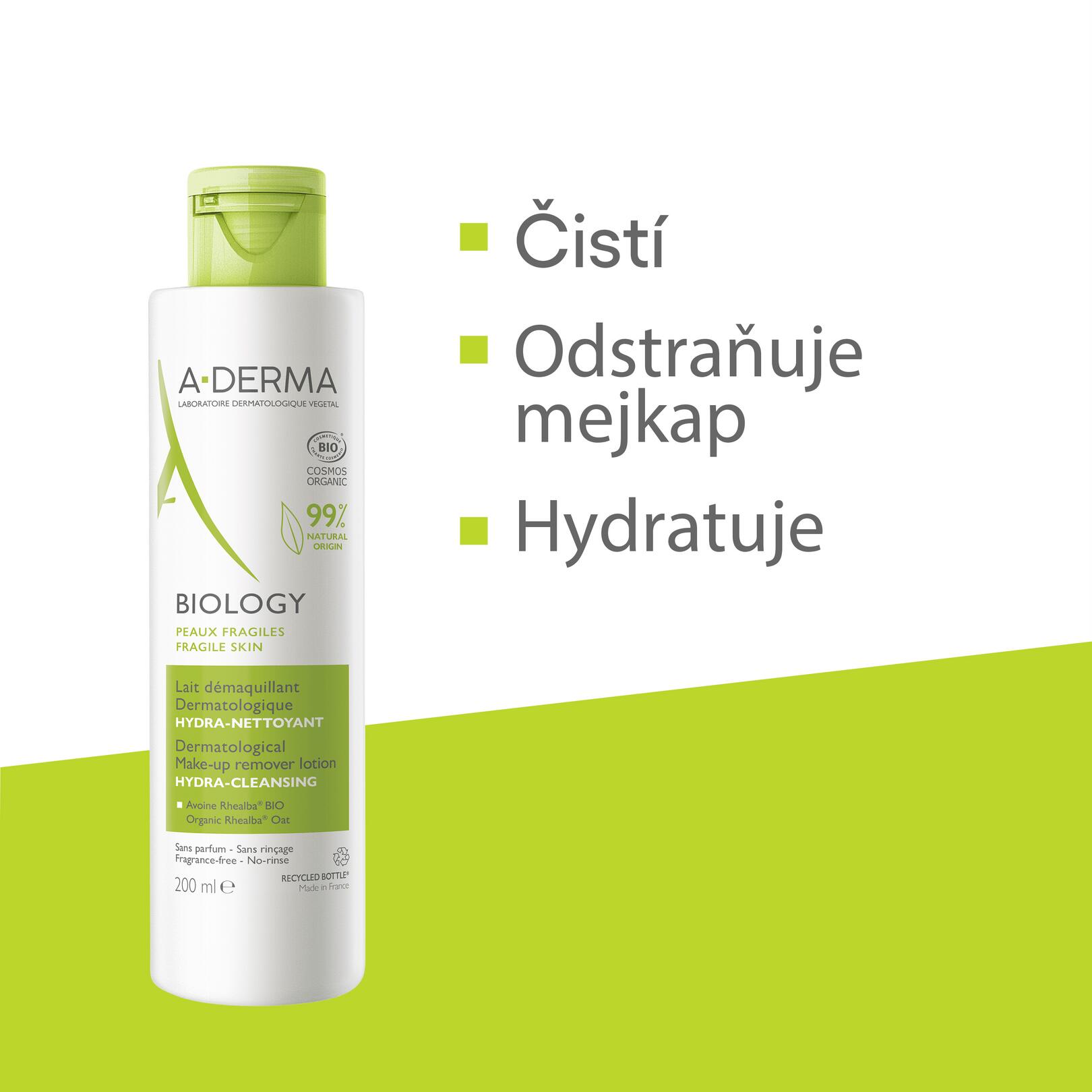 Dermatologické odličovacie mlieko HYDRATAČNÉ-ČISTIACE