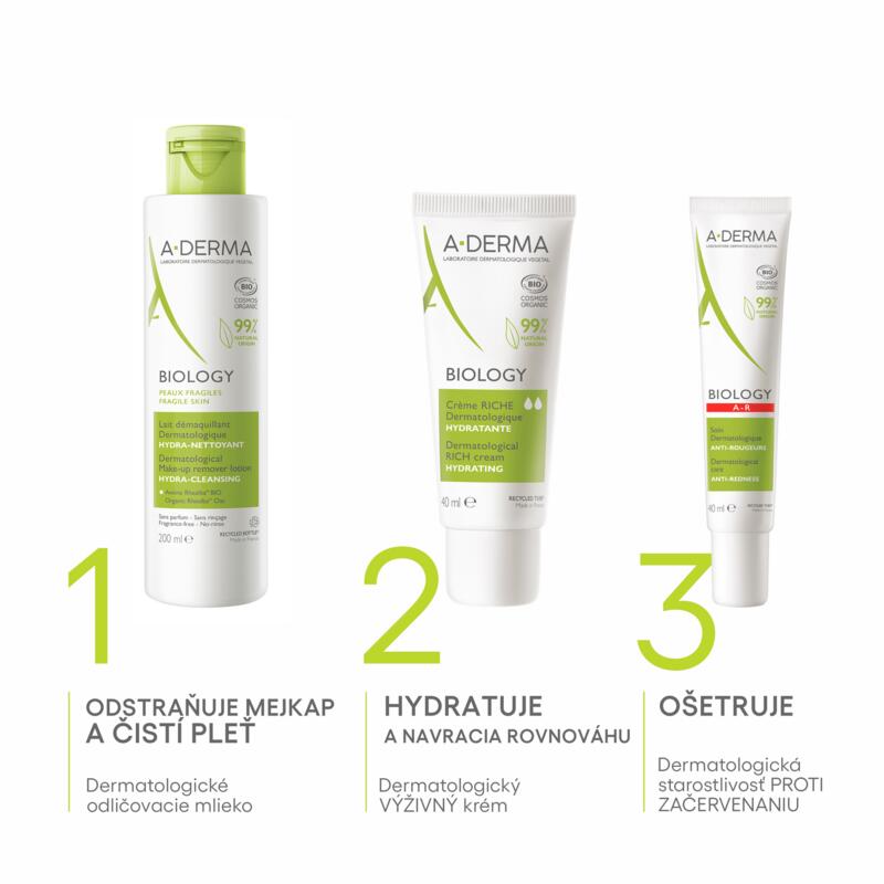 Dermatologická starostlivosť PROTI ZAČERVENANIU