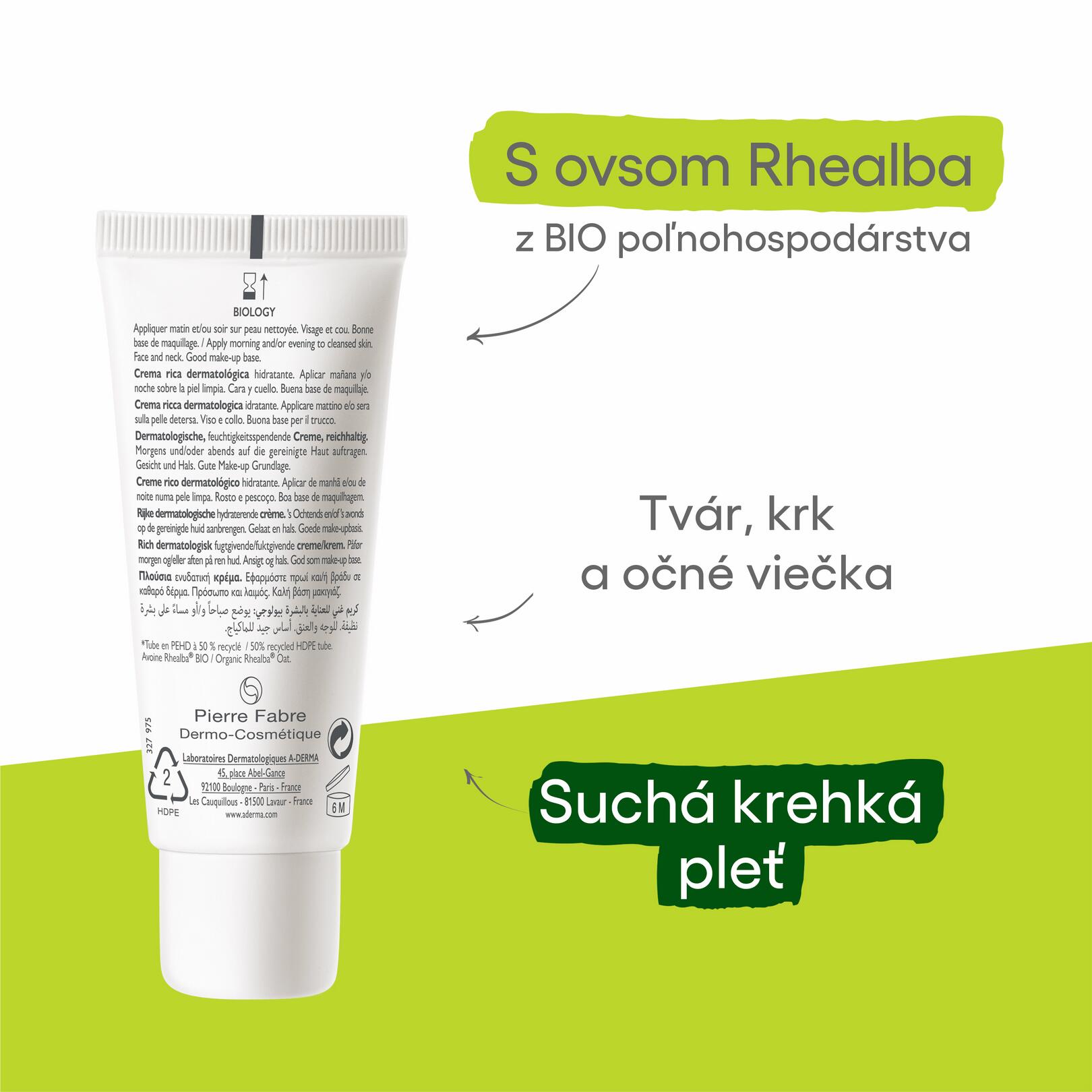 Dermatologický VÝŽIVNÝ krém - HYDRATAČNÍ