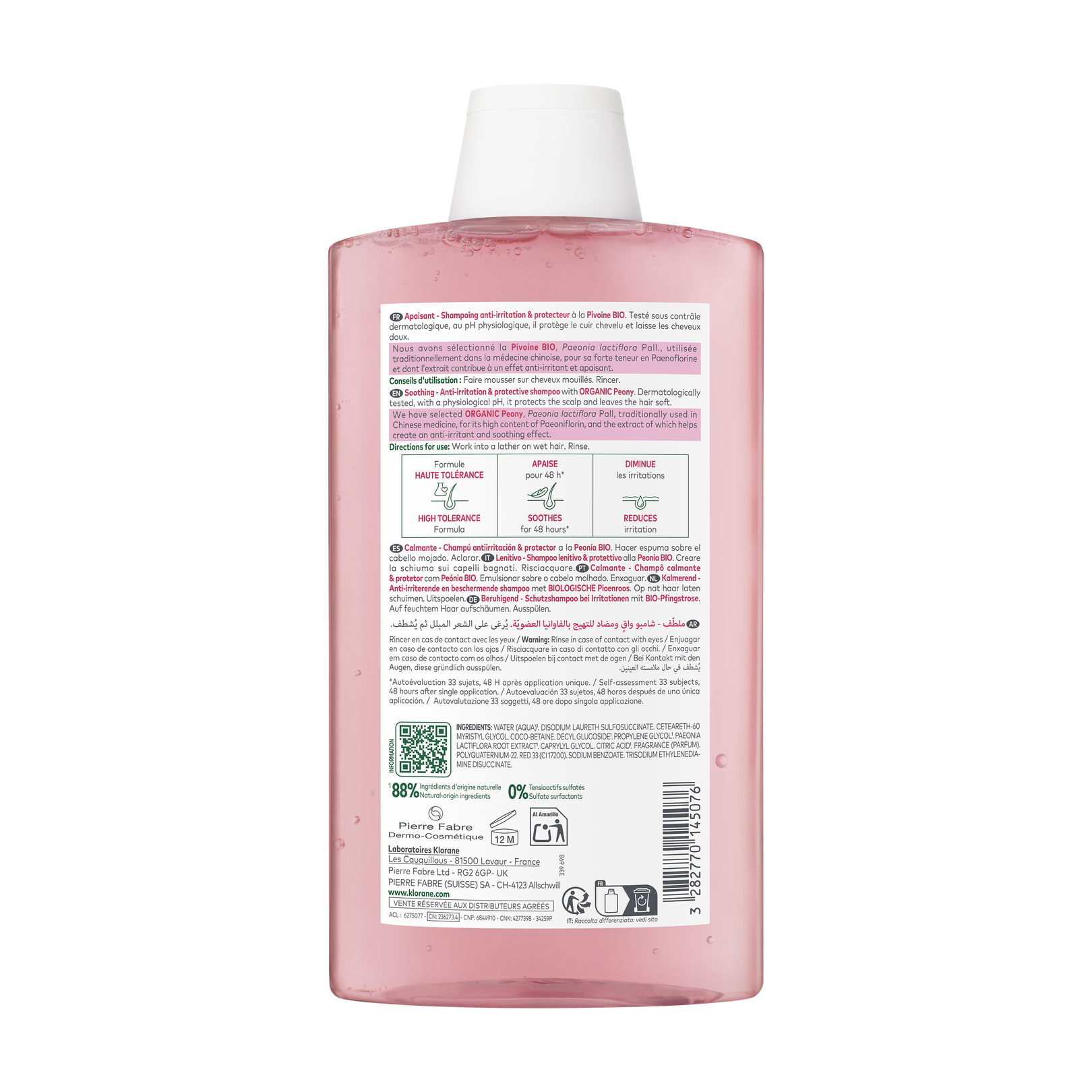 APAISANT Shampoing anti-irritation et protecteur