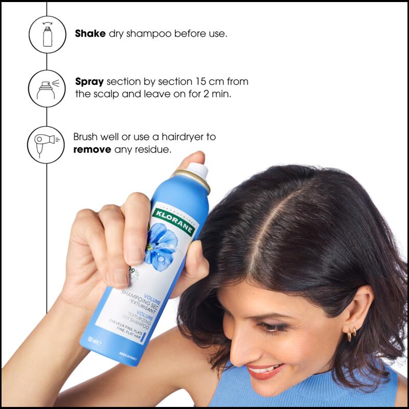 VOLUMISING DRY SHAMPOO WITH ORGANIC FLAX