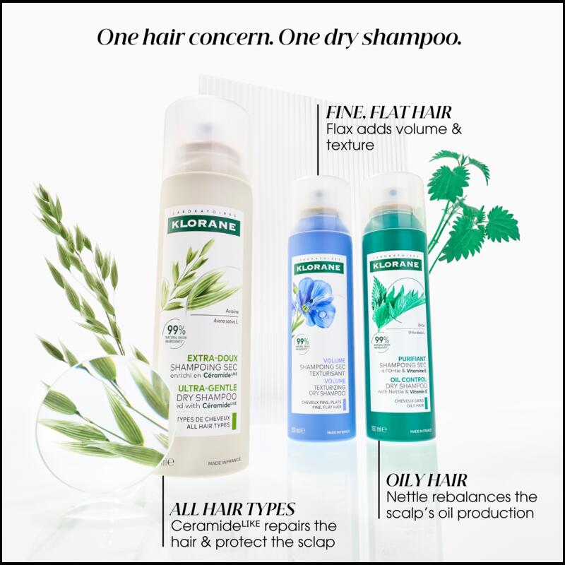 VOLUMISING DRY SHAMPOO WITH ORGANIC FLAX