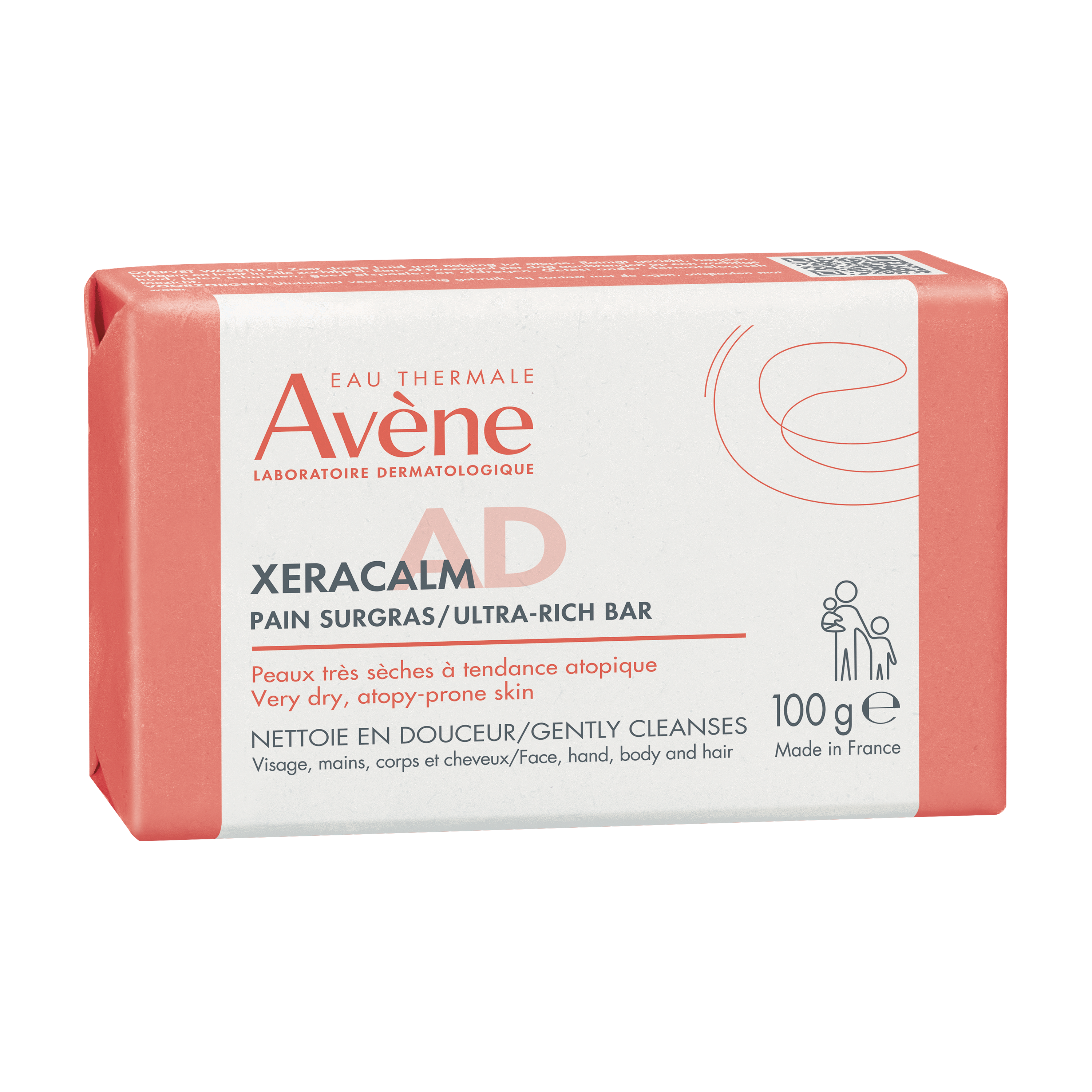 XeraCalm A.D Ultra-Rich Cleansing Bar, nourishing | Eau Thermale Avène