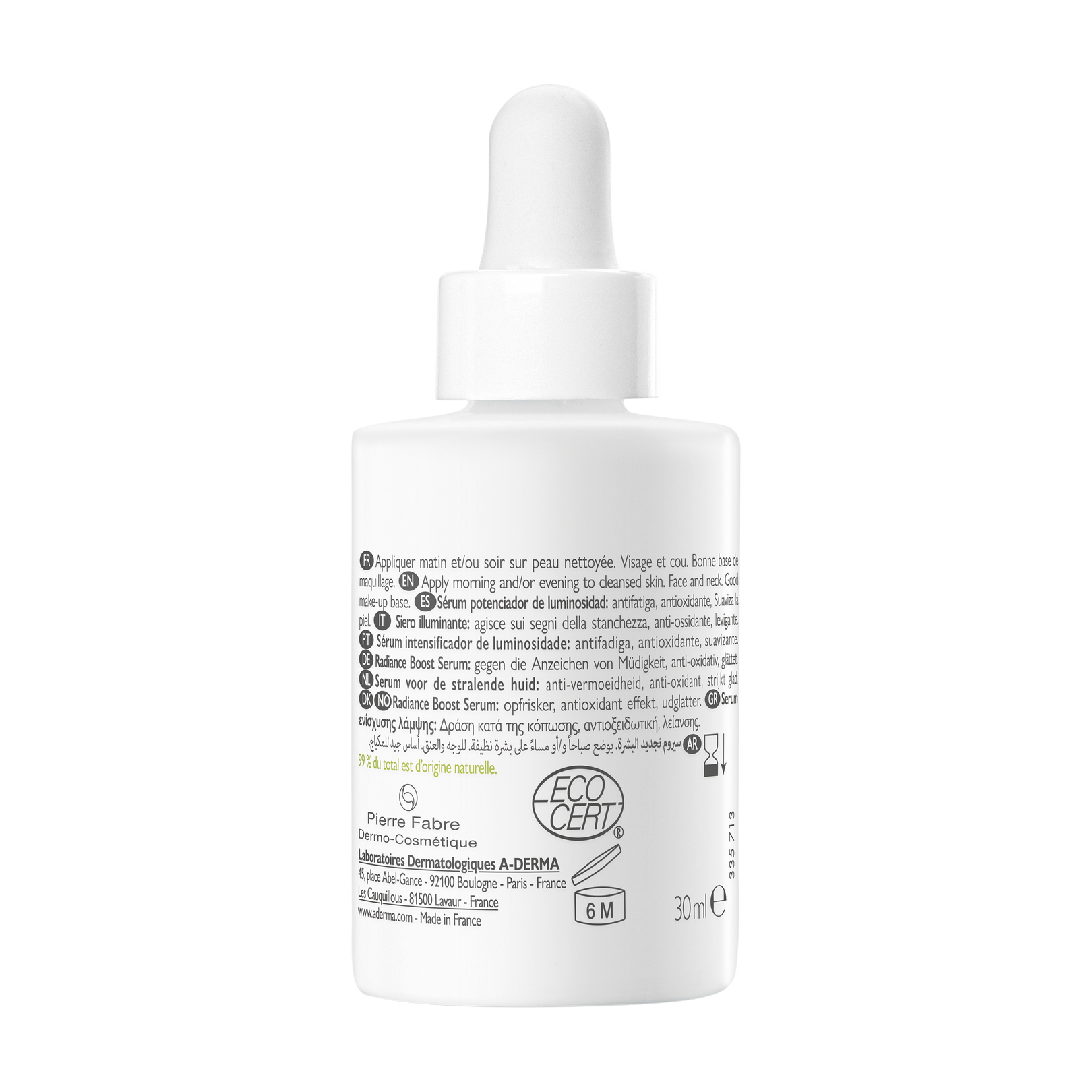 Sérum à la vitamine C stabilisée