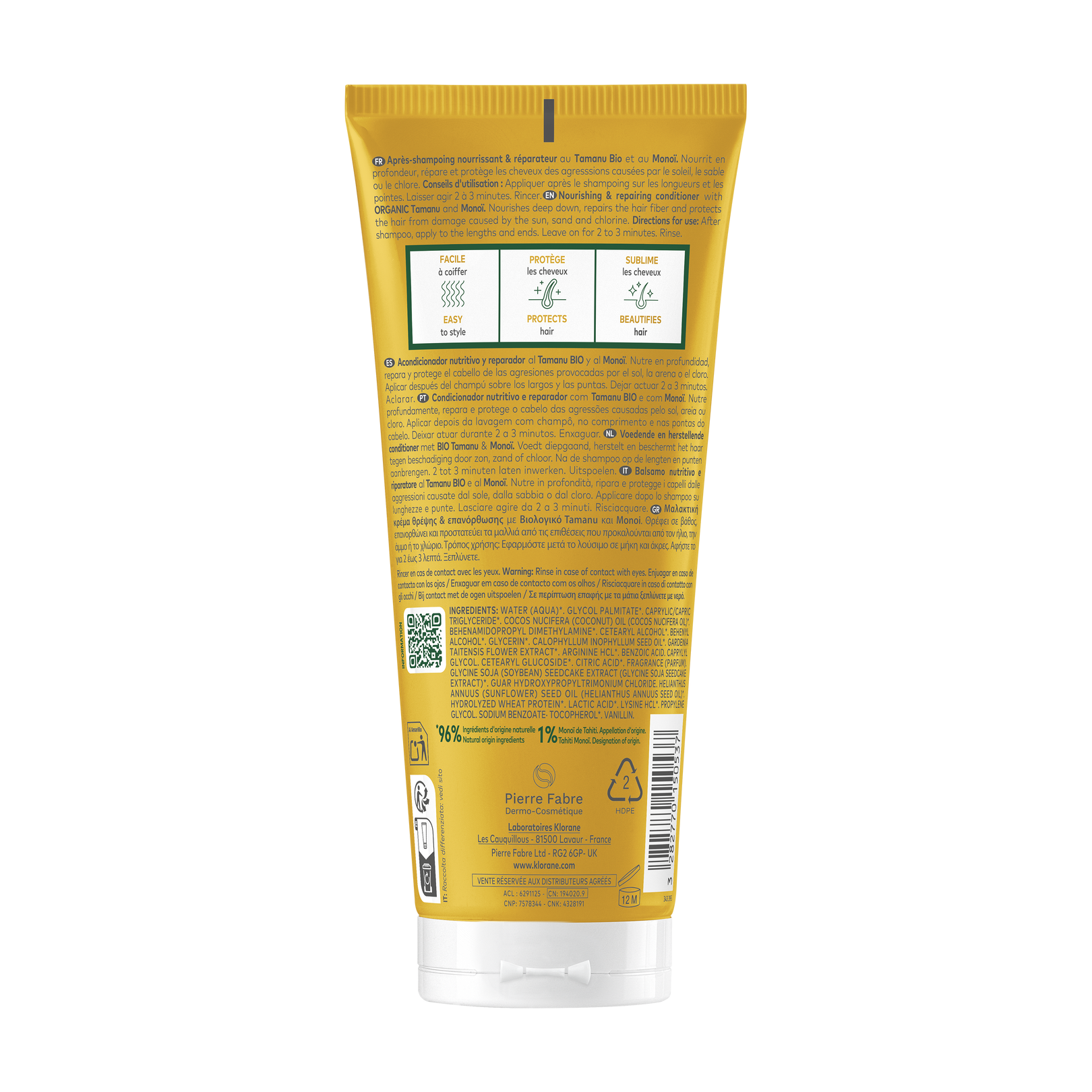 SOLAIRE Après-shampoing nourrissant et réparateur