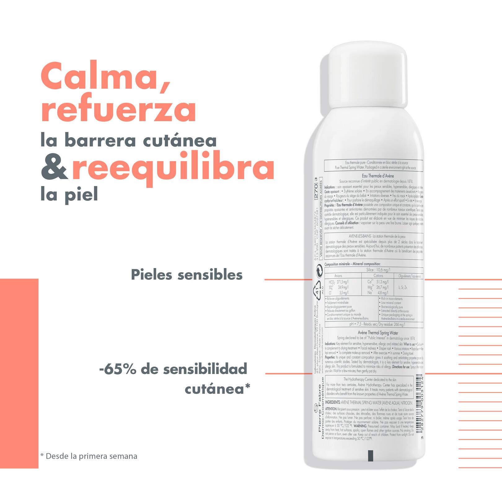 Agua termal de Avène Spray