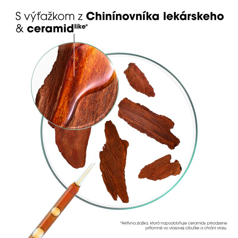 Posilňujúci a stimulujúci kondicionér proti vypadávaniu vlasov s chinínom