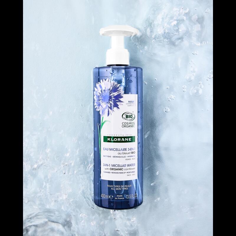 Eau Micellaire 3-en-1 au Bleuet BIO - Visage, Yeux