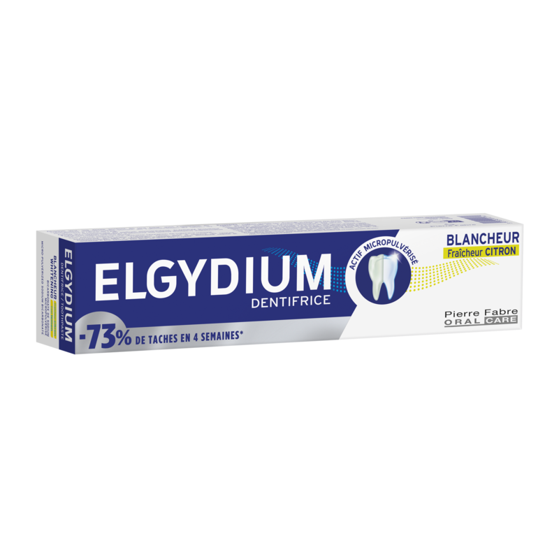 ELGYDIUM Blancheur Fraîcheur citron - dentifrice