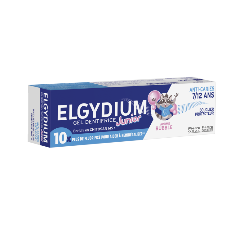 ELGYDIUM Junior Arôme Bubble 7/12 ans - dentifrice enfant