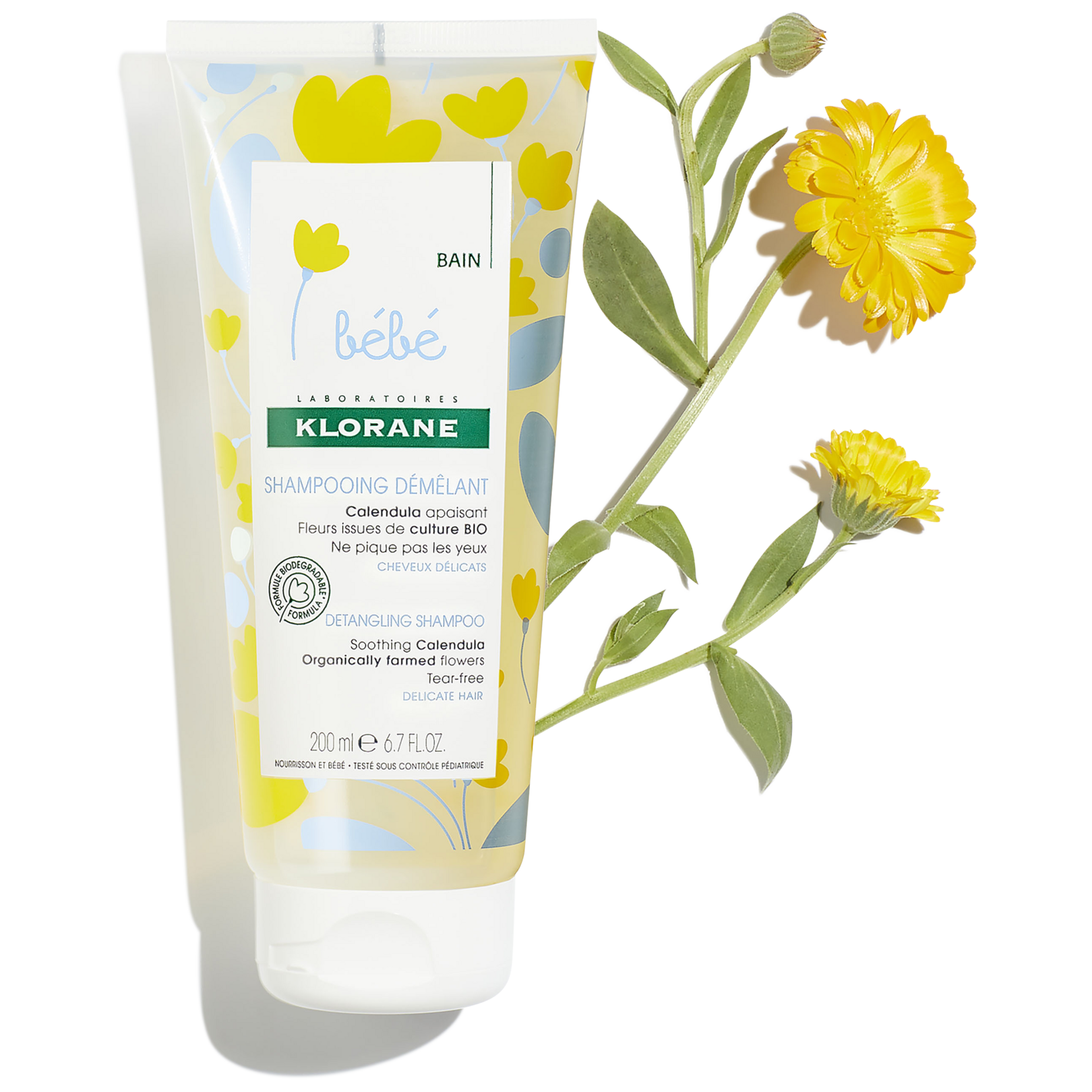 Entwirrendes Shampoo mit Calendula