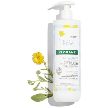 Lait nettoyant bébé sans rinçage