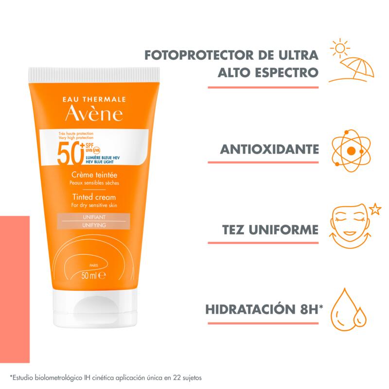 Crema con color SPF 50+