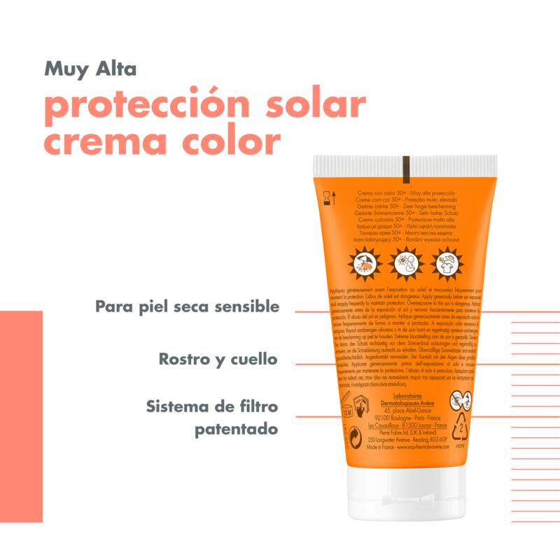 Crema con color SPF 50+