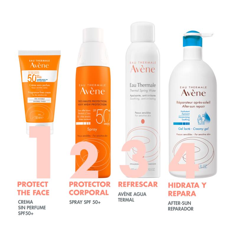 Crema SPF 50+ sin perfume