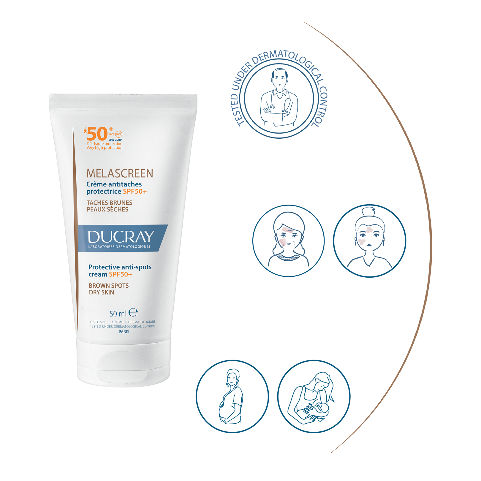 Защитен крем срещу петна SPF50+ | Ducray
