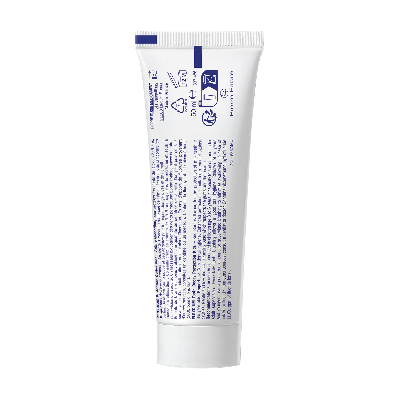 ELGYDIUM Kids Arôme Grenadine 3/6 ans - dentifrice enfant