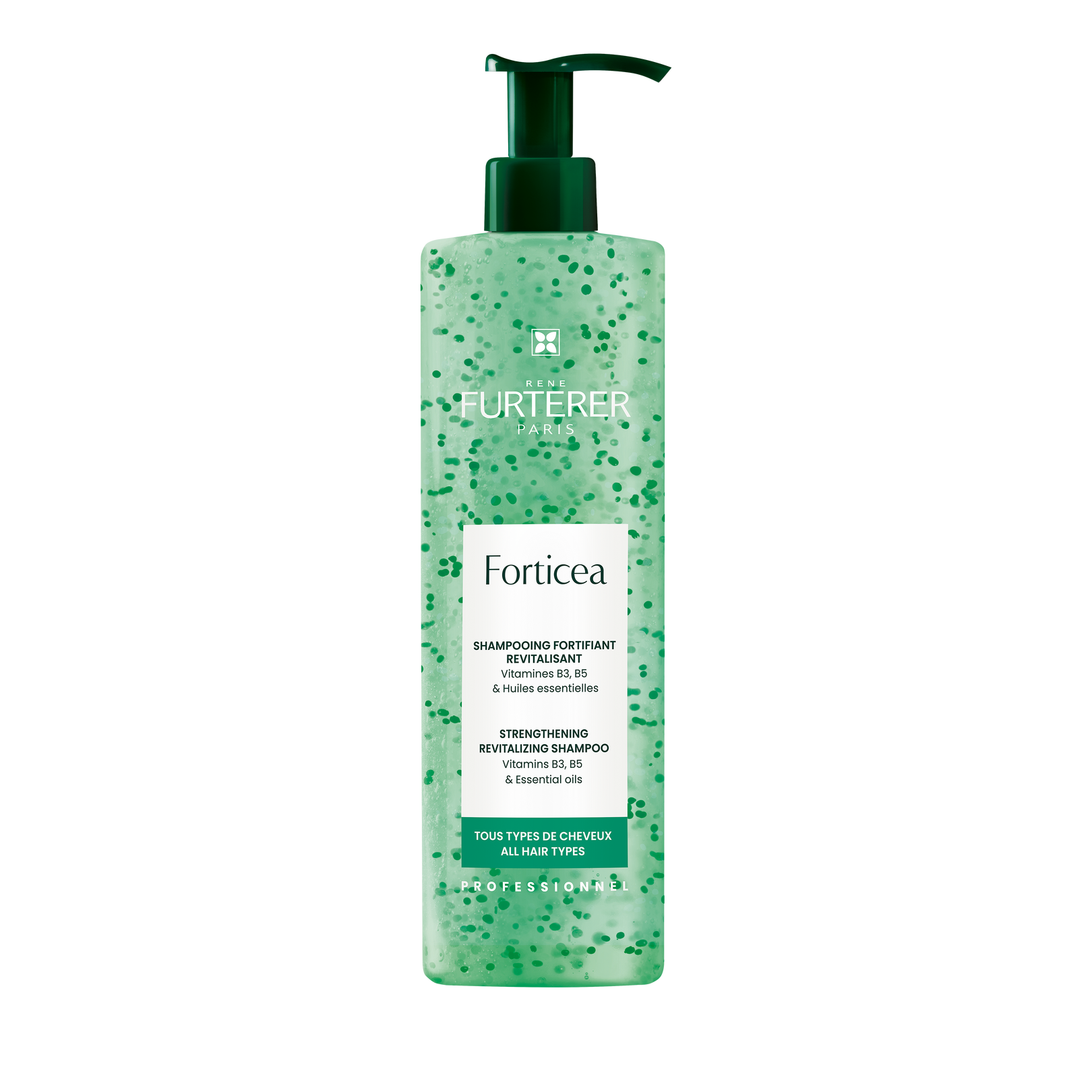 Fortifying and revitalizing shampoo with vitamins B3, B5 and essential oils