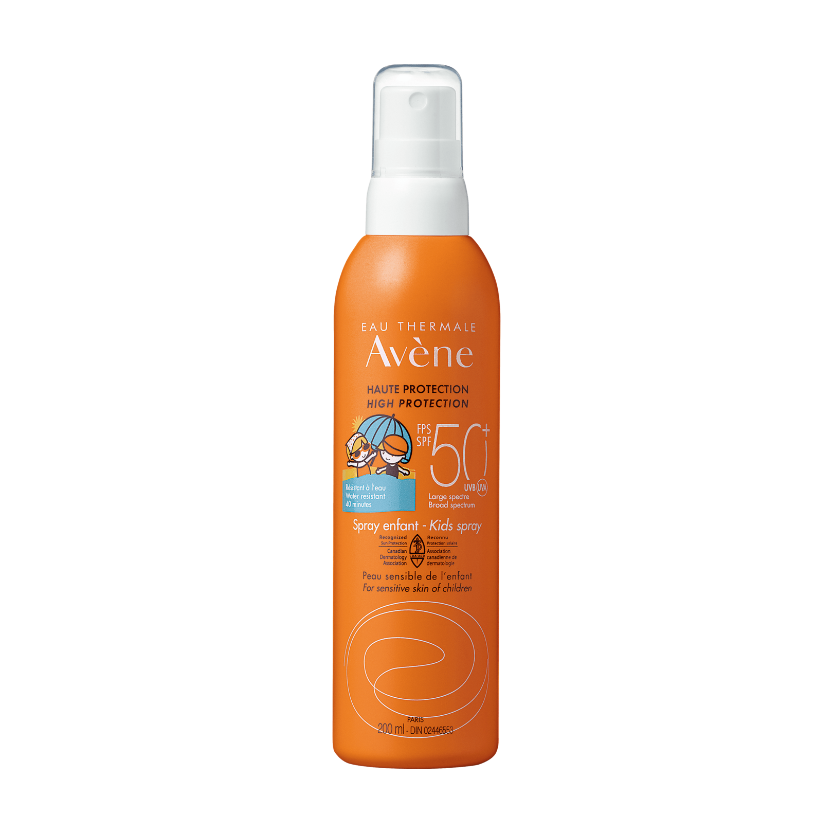 High sun protection Kids spray SPF50 Eau Thermale Av ne