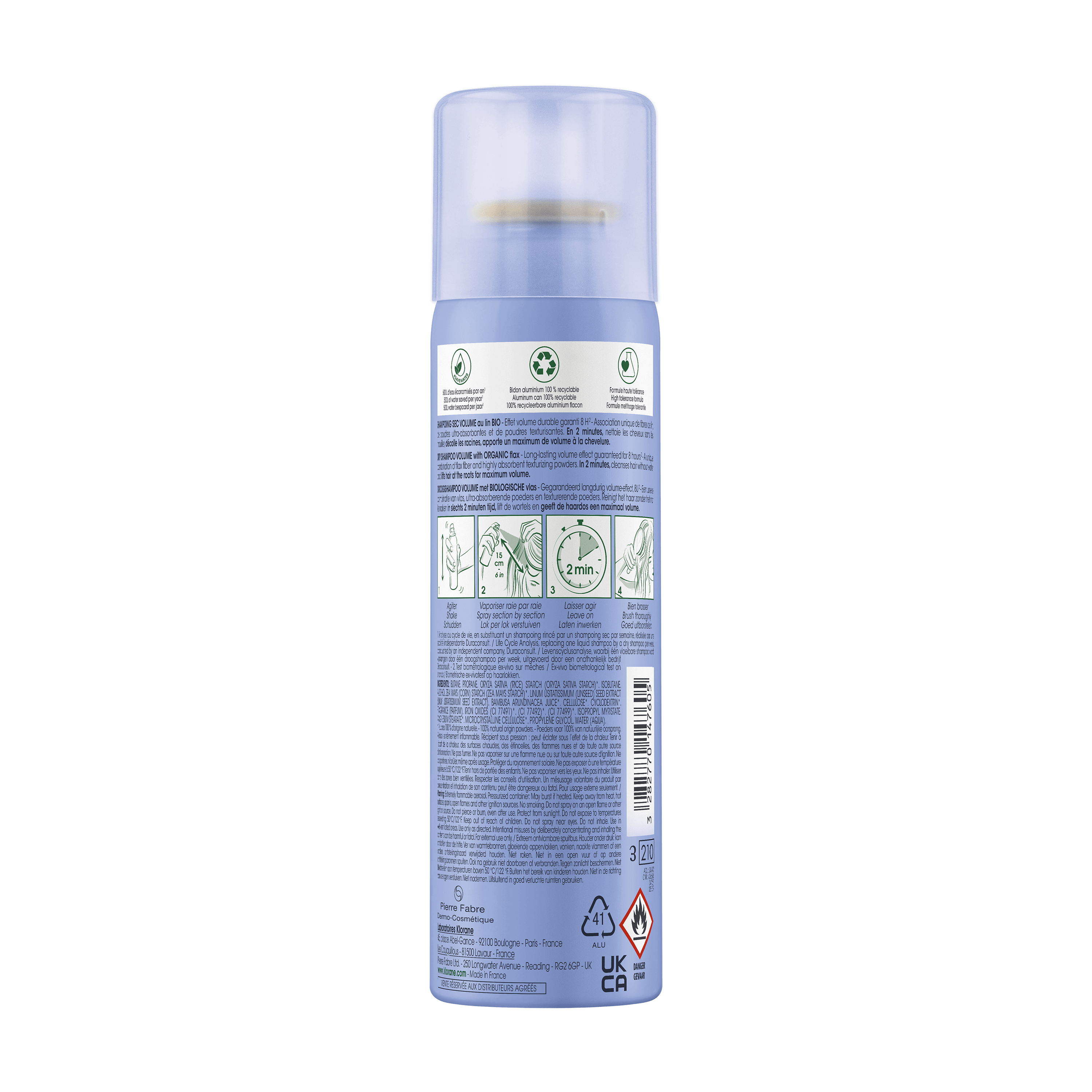 Volumising Dry Shampoo with ORGANIC Flax