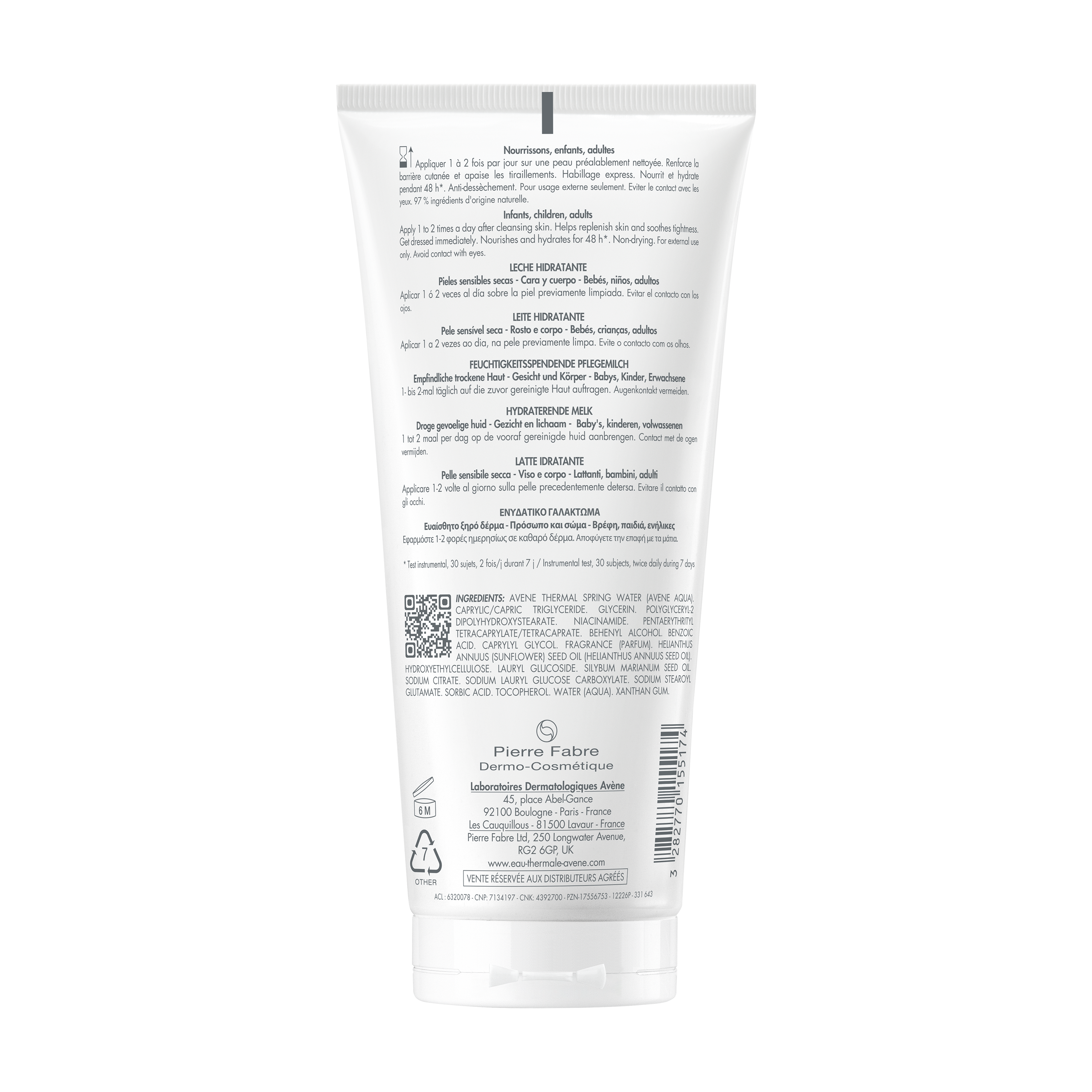 NUTRITION Lait hydratant