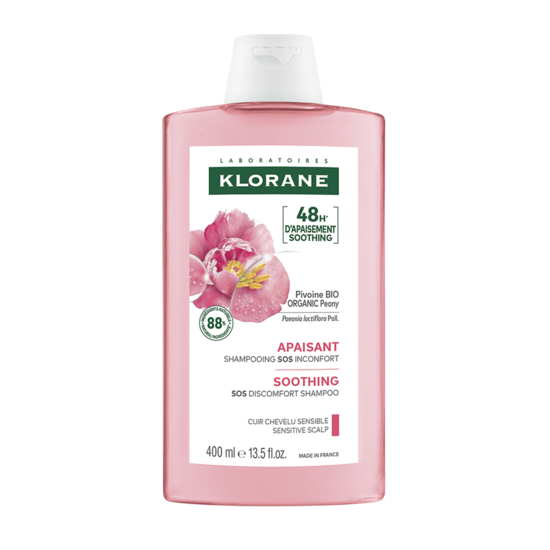 Soothing shampoo with ORGANIC Peony