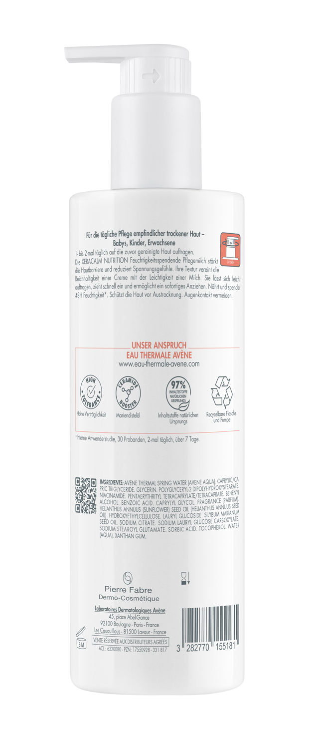 NUTRITION Feuchtigkeitsspendende Pflegemilch