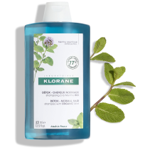Hair care routine Dry Shampoo with ORGANIC Aquatic Mint 